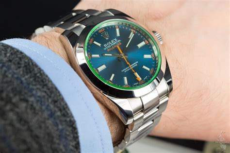 rolex milgauss blue gv lume|rolex milgauss gv review.